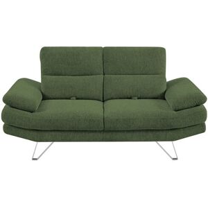Canapé droit relax 2 places MARTIN coloris vert - Publicité Canapé droit relax 2 places MARTIN coloris vert - Publicité