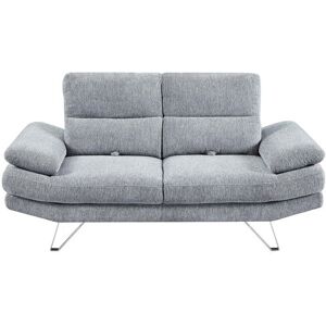 Canapé droit relax 2 places MARTIN coloris gris - Publicité Canapé droit relax 2 places MARTIN coloris gris - Publicité