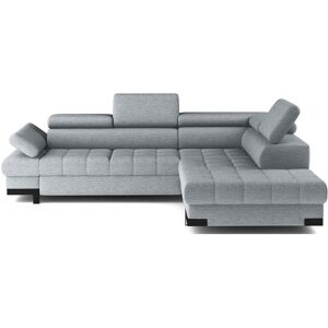 Canapé d'angle gris convertible 4 pl SELVA - Publicité Canapé d'angle gris convertible 4 pl SELVA - Publicité