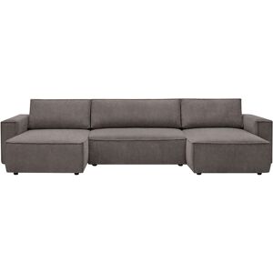 Canapé d'angle convertible 5 places BOBOCHIC NIHAD coloris taupe - Publicité Canapé d'angle convertible 5 places BOBOCHIC NIHAD coloris taupe - Publicité