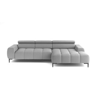 Canapé d'angle relax électrique 4 places IMPERIAL coloris gris clair - Publicité Canapé d'angle relax électrique 4 places IMPERIAL coloris gris clair - Publicité