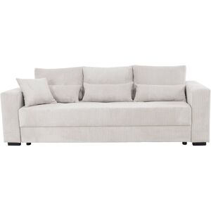 Canape droit convertible beige 3 pl LOMOCO COSY - Publicité Canape droit convertible beige 3 pl LOMOCO COSY - Publicité