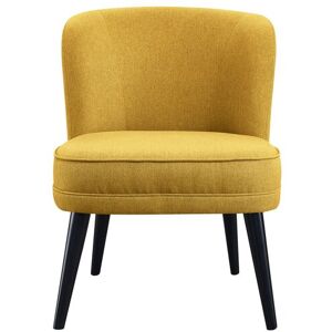 Fauteuil fixe LOMOCO SULLY coloris jaune moutarde - Publicité Fauteuil fixe LOMOCO SULLY coloris jaune moutarde - Publicité
