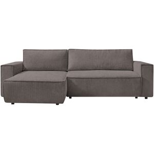 Canapé d'angle convertible 4 places BOBOCHIC NIHAD coloris taupe - Publicité Canapé d'angle convertible 4 places BOBOCHIC NIHAD coloris taupe - Publicité