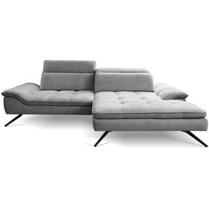 Canapé d'angle gris fixe 4 pl ZEPHYR - Publicité Canapé d'angle gris fixe 4 pl ZEPHYR - Publicité