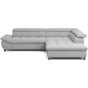 Canapé d'angle gris convertible 4 places TWIN - Publicité Canapé d'angle gris convertible 4 places TWIN - Publicité