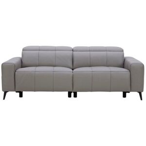Canape droit relax électrique gris 3 pla ALONZO - Publicité Canape droit relax électrique gris 3 pla ALONZO - Publicité