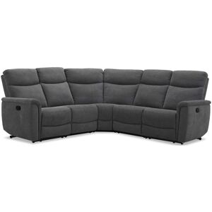 Canapé d'angle gris relax manuel 5 pl WONDER - Publicité Canapé d'angle gris relax manuel 5 pl WONDER - Publicité