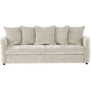 Lomoco Canape droit convertible beige 3 places - Publicité Lomoco Canape droit convertible beige 3 places - Publicité