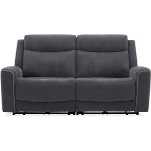 Canapé droit relax électrique 3 places BESTA coloris gris - Publicité Canapé droit relax électrique 3 places BESTA coloris gris - Publicité