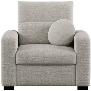 Fauteuil fixe JADE coloris gris clair - Publicité Fauteuil fixe JADE coloris gris clair - Publicité