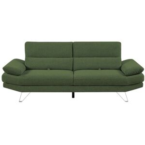 Canapé droit relax 3 places MARTIN coloris vert - Publicité Canapé droit relax 3 places MARTIN coloris vert - Publicité
