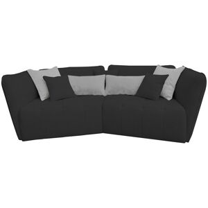 Canape droit fixe 3 pl + coussins gris SOPHIE coloris anthracite - Publicité Canape droit fixe 3 pl + coussins gris SOPHIE coloris anthracite - Publicité