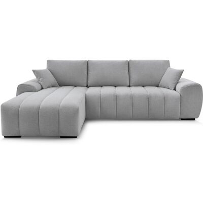 Canapé d'angle gris convertible BOBOCHIC ALBA - Publicité Canapé d'angle gris convertible BOBOCHIC ALBA - Publicité