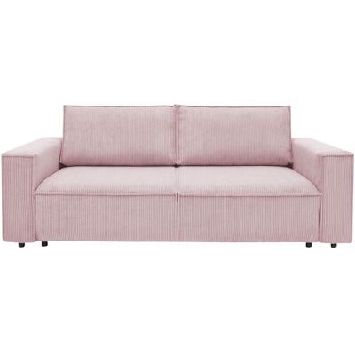 Canapé droit convertible 3 places BOBOCHIC NIHAD coloris violet - Publicité Canapé droit convertible 3 places BOBOCHIC NIHAD coloris violet - Publicité
