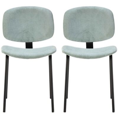 Chaise en tissu COLBY EW coloris vert d'eau - Publicité Chaise en tissu COLBY EW coloris vert d'eau - Publicité