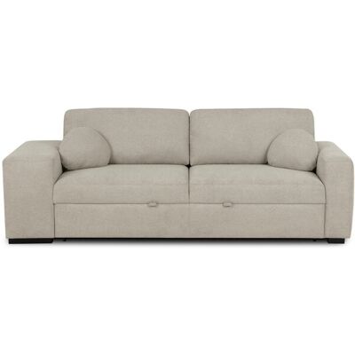 Canape droit convertible taupe 3 places - Publicité Canape droit convertible taupe 3 places - Publicité