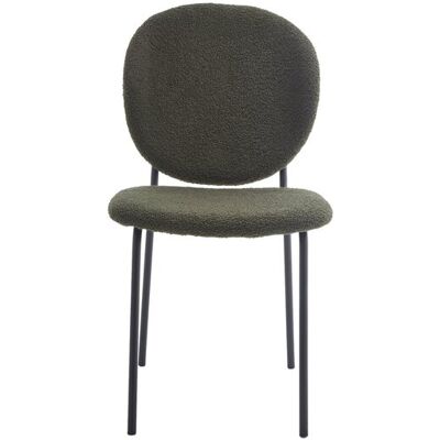 Chaise en tissu EDDA coloris kaki - Publicité Chaise en tissu EDDA coloris kaki - Publicité