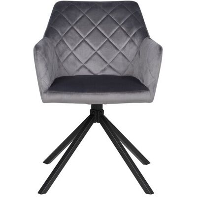 Chaise en tissu DIAMOND coloris gris - Publicité Chaise en tissu DIAMOND coloris gris - Publicité