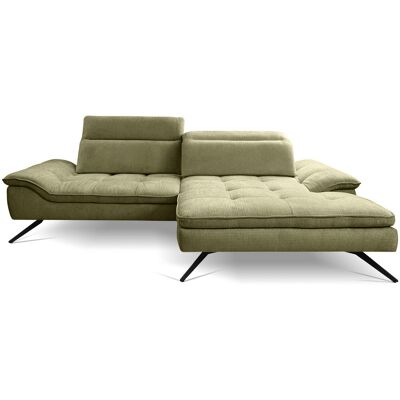 Canapé d'angle vert fixe 4 pl ZEPHYR - Publicité Canapé d'angle vert fixe 4 pl ZEPHYR - Publicité