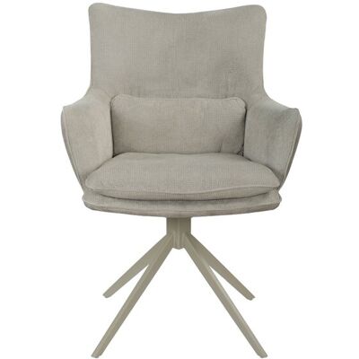 Chaise en tissu TOPAZE coloris crème - Publicité Chaise en tissu TOPAZE coloris crème - Publicité