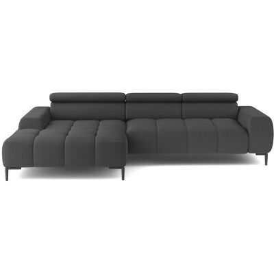 Canapé d'angle relax électrique 4 places IMPERIA coloris anthracite - Publicité Canapé d'angle relax électrique 4 places IMPERIA coloris anthracite - Publicité