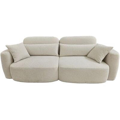 Bobochic Canape droit convertible beige 3 places - Publicité Bobochic Canape droit convertible beige 3 places - Publicité