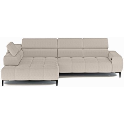 Canapé d'angle beige relax électrique 4 IMPERIA - Publicité Canapé d'angle beige relax électrique 4 IMPERIA - Publicité