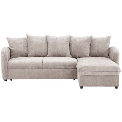 Lomoco Canapé d'angle taupe convertible 4 place - Publicité Lomoco Canapé d'angle taupe convertible 4 place - Publicité
