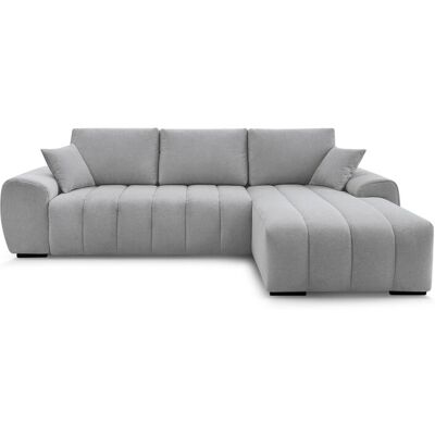 Canapé d'angle gris convertible BOBOCHIC ALBA - Publicité Canapé d'angle gris convertible BOBOCHIC ALBA - Publicité