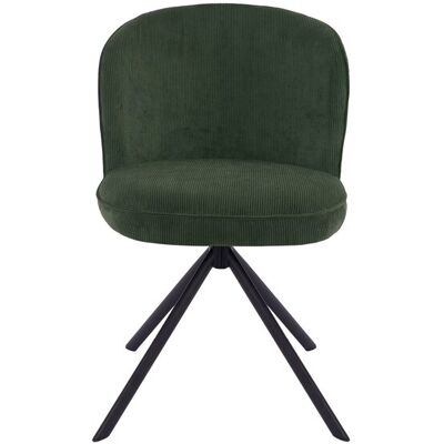 Chaise en velours AGATHE coloris kaki - Publicité Chaise en velours AGATHE coloris kaki - Publicité