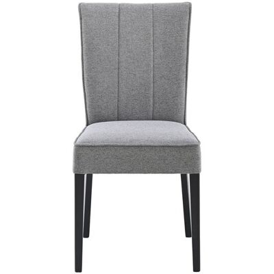 Chaise en tissu DIANA coloris gris - Publicité Chaise en tissu DIANA coloris gris - Publicité