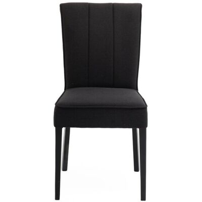Chaise en tissu DIANA coloris noir - Publicité Chaise en tissu DIANA coloris noir - Publicité