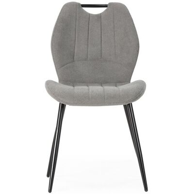 Chaise en tissu MULI coloris gris - Publicité Chaise en tissu MULI coloris gris - Publicité
