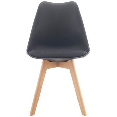 Chaise en tissu AVA coloris noir - Publicité Chaise en tissu AVA coloris noir - Publicité