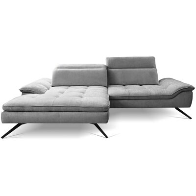 Canapé d'angle gris fixe 4 pl ZEPHYR - Publicité Canapé d'angle gris fixe 4 pl ZEPHYR - Publicité