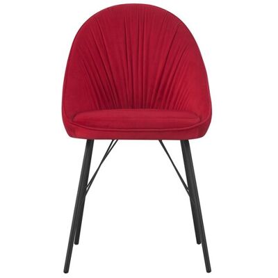 Chaise en tissu MINZEE coloris rose - Publicité Chaise en tissu MINZEE coloris rose - Publicité