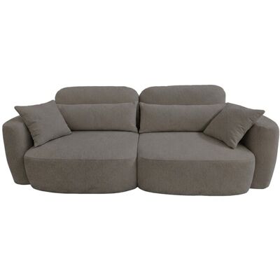 Bobochic Canape droit convertible marron 3 places - Publicité Bobochic Canape droit convertible marron 3 places - Publicité