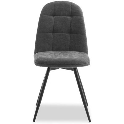 Chaise en tissu JAX coloris gris - Publicité Chaise en tissu JAX coloris gris - Publicité