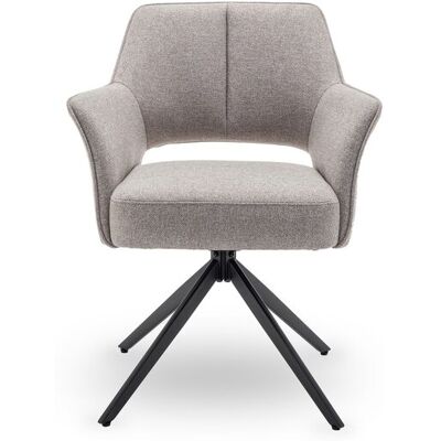 Chaise en tissu VINCI W coloris gris - Publicité Chaise en tissu VINCI W coloris gris - Publicité