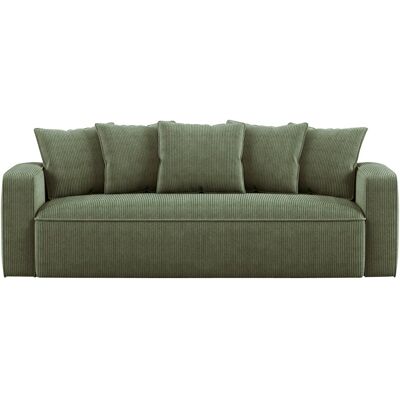 Canape droit convertible vert 3 pl NOAH - Publicité Canape droit convertible vert 3 pl NOAH - Publicité