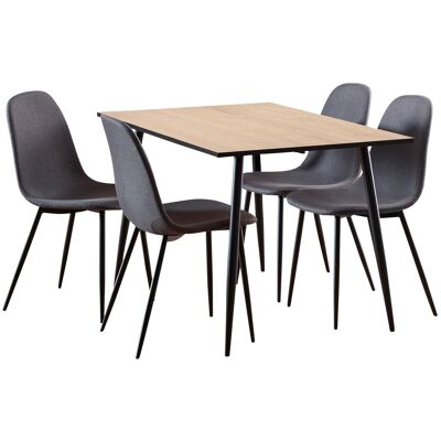Ensemble table + 4 chaises TONY - Publicité Ensemble table + 4 chaises TONY - Publicité