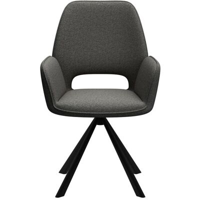 Chaise en tissu GRAHAM coloris gris anthracite - Publicité Chaise en tissu GRAHAM coloris gris anthracite - Publicité