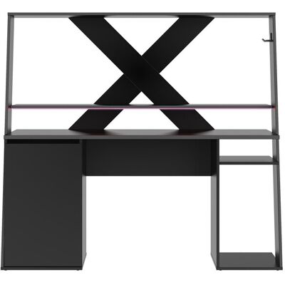 Bureau gaming 157 cm AXYON coloris noir - Publicité Bureau gaming 157 cm AXYON coloris noir - Publicité