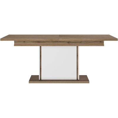 Table 190 cm avec allonge OTELLO coloris blanc - Publicité Table 190 cm avec allonge OTELLO coloris blanc - Publicité