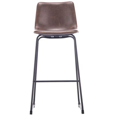 Tabouret de bar CLINT hauteur 76 cm coloris marron - Publicité Tabouret de bar CLINT hauteur 76 cm coloris marron - Publicité