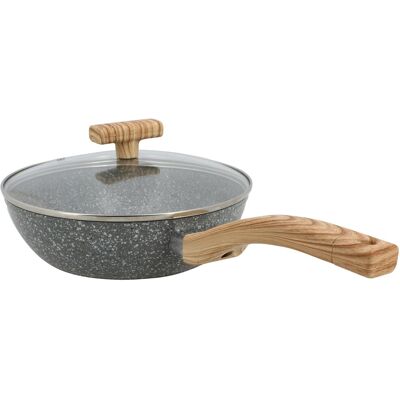 Menastyl Sauteuse Ø24 cm en alumimiun forgé CANNELLE Tous feux dont Induction - Publicité Menastyl Sauteuse Ø24 cm en alumimiun forgé CANNELLE Tous feux dont Induction - Publicité