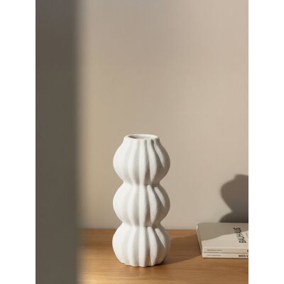 Duna vase céramique blanche - Kenay Home - Publicité Duna vase céramique blanche - Kenay Home - Publicité