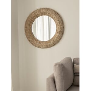 Fiber miroir rond naturel - Kenay Home - Publicité Fiber miroir rond naturel - Kenay Home - Publicité