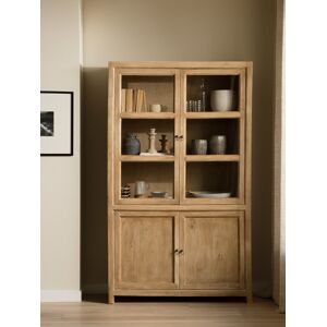 Rustic Vitrine en bois naturel - Kenay Home - Publicité Rustic Vitrine en bois naturel - Kenay Home - Publicité